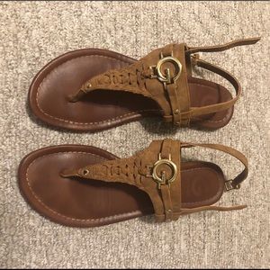 Guess sandals with Gold detailing